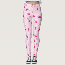 Ta din medicindamasker (rosor) leggings