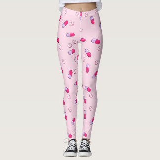 Ta din medicindamasker (rosor) leggings