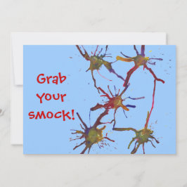 Ta din rök! Paint-födelsedagsinbjudningar Inbjudningar