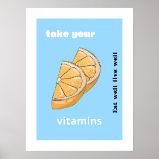 Ta dina vitaminer poster