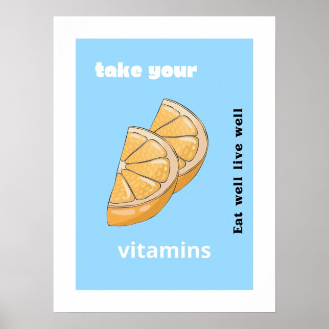 Ta dina vitaminer poster (Framsidan)