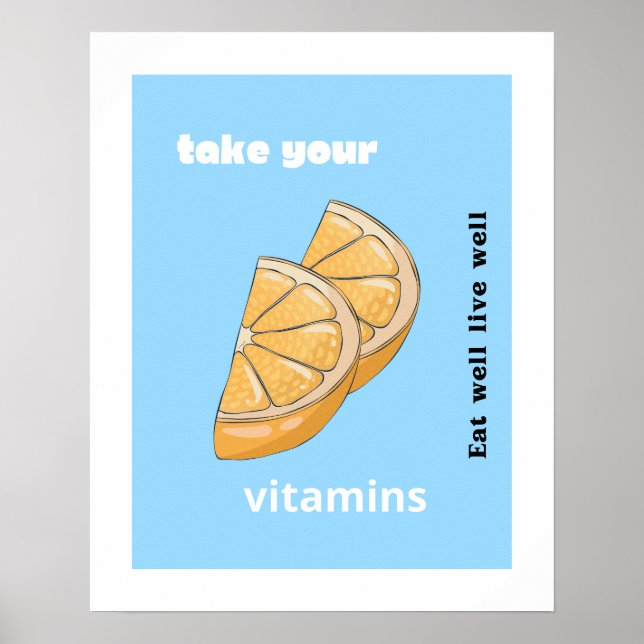 Ta dina vitaminer poster (Framsidan)