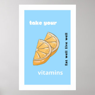 Ta dina vitaminer poster