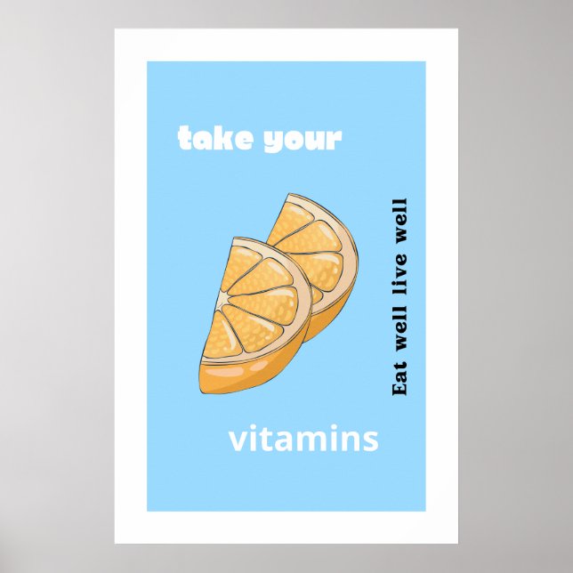 Ta dina vitaminer poster (Framsidan)