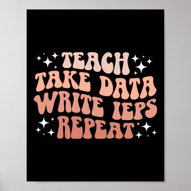 Ta emot data Skriv Ieps Sped Lärarens särskilda ut Poster (Framsidan)