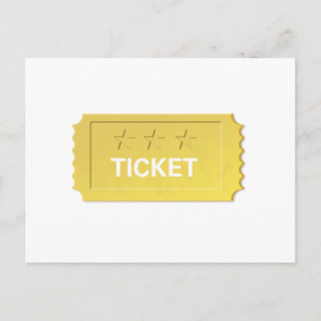 Ta emot en Biljett Vykort (Framsida)