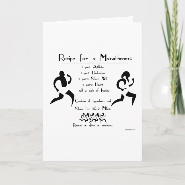 Ta emot en Marathoner-Grattis Kort (Framsida)