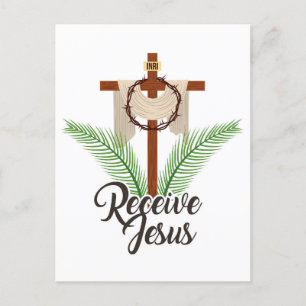 Ta emot Jesus Helg Vykort