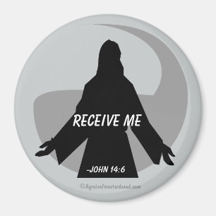 Ta emot John 14:6 Bibelcitat Magnet