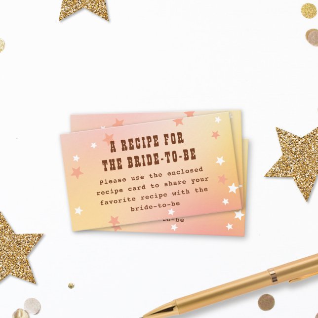 Ta emot Möhippan Western Söt Peach Stars Tilläggskort (Skapare uppladdad)