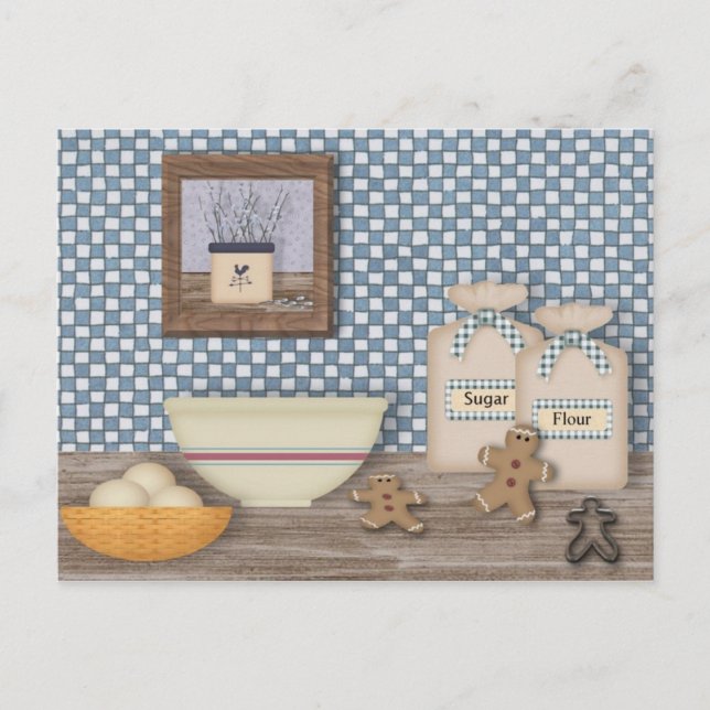 Ta emot Pepparkaksgubbar Vykort (Framsida)