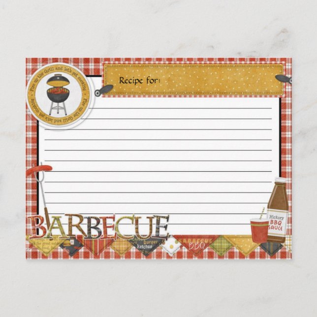 Ta emot vykort och stäng av grillan (Framsida)