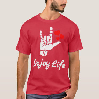 TA EMY LIFE ASL-teckenspråksdesign T Shirt