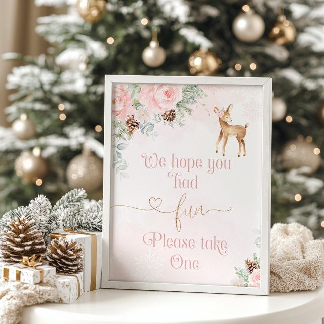 Ta en av Winter onederland Favors Poster (Skapare uppladdad)
