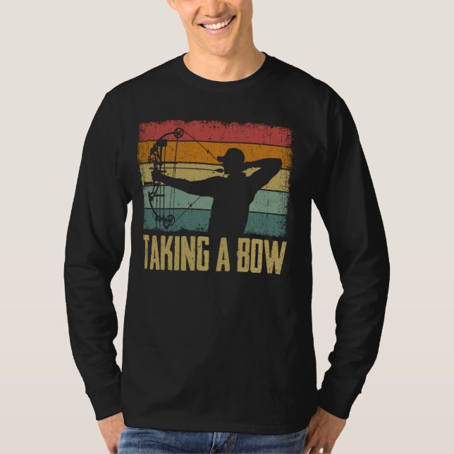 Ta en bågskompound Bow och Arrow Archery Crossb T Shirt (Framsida)