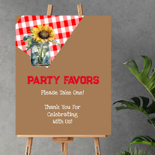 Ta en bbQ-babykläder med rött skal Poster