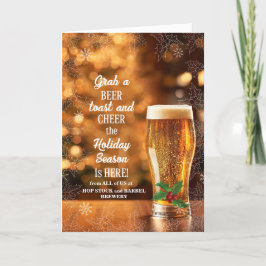 Ta en Beer Toast och Cheer Business Helgkort