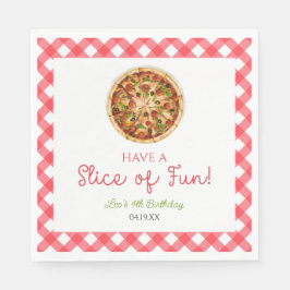 Ta en bit Roligt! Pizza Födelsedagsfest Pappersservett