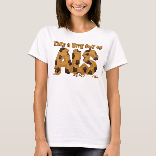 Ta en bita ut ur ALS Tee Shirt (Framsida)