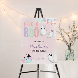 Ta en boo Pastel Halloween Birthday Välkommen
