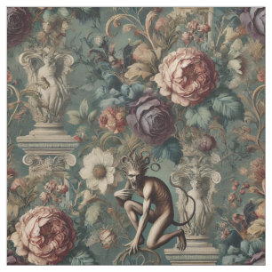 Ta en Bow - Gothic Victorian Påstående Tile Tyg