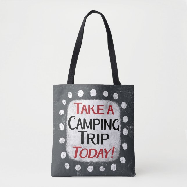 Ta en Camping Resa Today-registreringsskylt Tygkasse (Framsida)