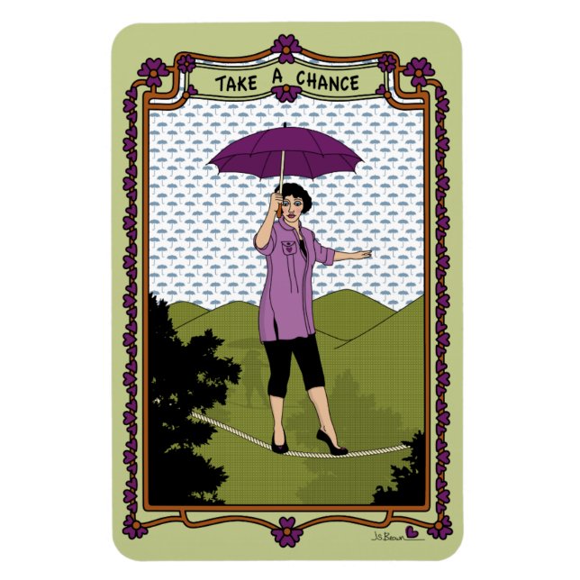 Ta en chans_A_4x6 kylskåp Magnet (Vertikal)