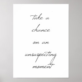 Ta en chans att Poster