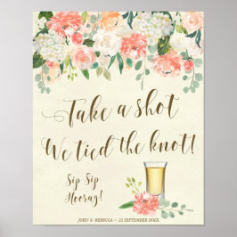 Ta en chans att vi har bundit Knot bröllop-skylten Poster