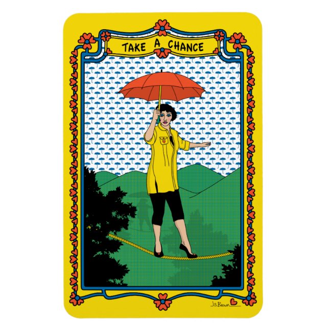 Ta en chans_B_4x6 Kylskåp Magnet (Vertikal)