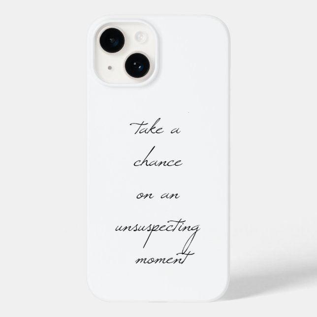 Ta en chans i iphone case (Baksida)