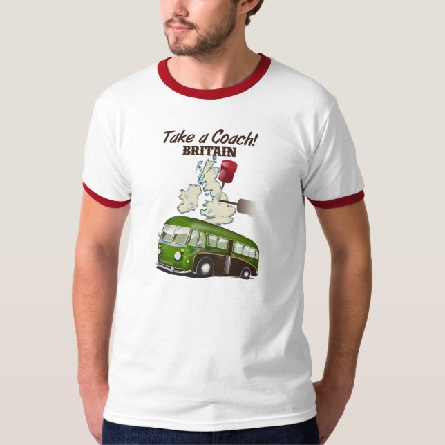 Ta en Coach Britain vintage resposter T-shirt (Framsida)