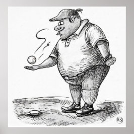 Ta en droppe - Golf Art-utskrift Poster