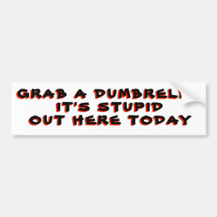 Ta en Dumbrella... Det är dumt här ute idag. Bildekal