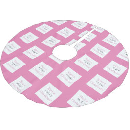 Ta en God jul! | Shock rosa Typografi Julgransmatta Borstad Polyester