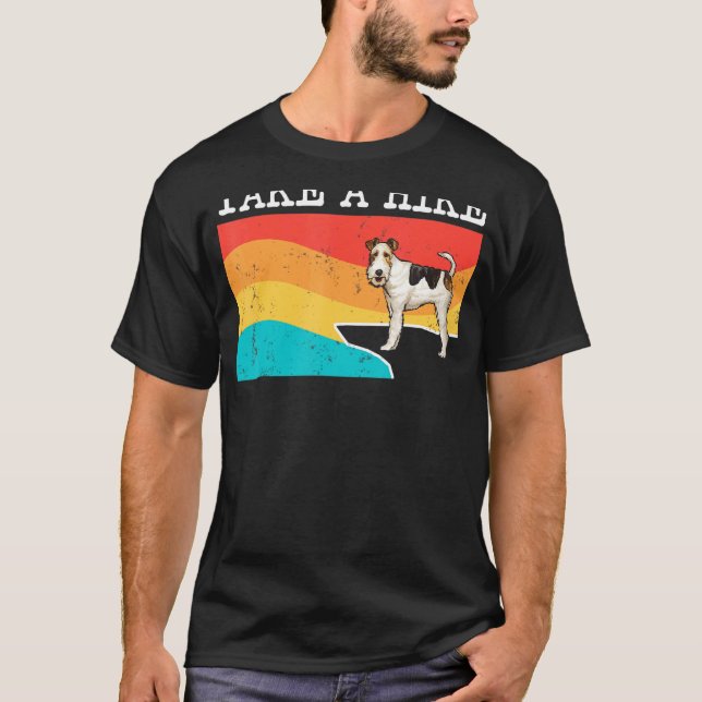 Ta en hicka i trådfox-tererisk grafik t shirt (Framsida)
