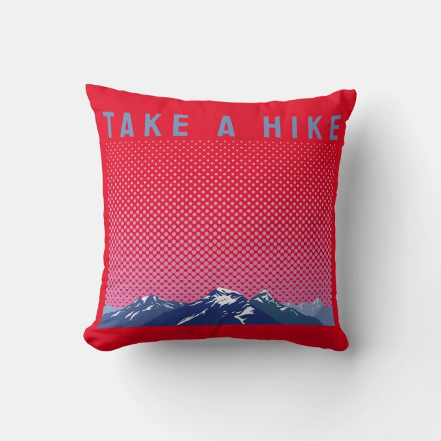Ta en hike/Äventyr utanför dörren Kudde (Framsida)
