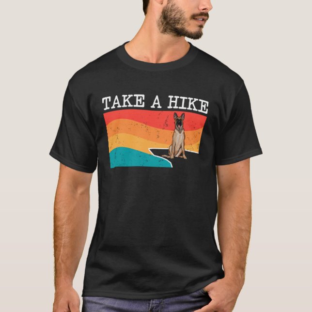Ta en hike belgisk Malinoi Graphic Hiking T Shirt (Framsida)