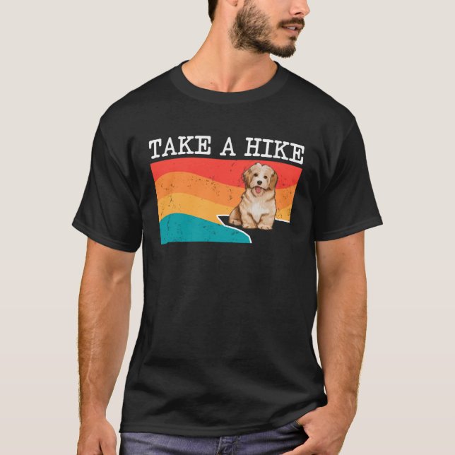 Ta en hike Havanese Graphic Hiking T Shirt (Framsida)