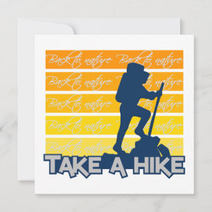 Ta en Hike-inbjudan, anpassade Inbjudningar