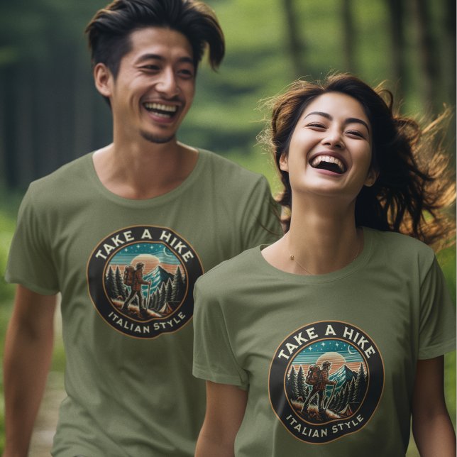TA EN HIKE ITALIAN STIL T SHIRT (Skapare uppladdad)