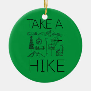 Ta en hike julgransprydnad keramik