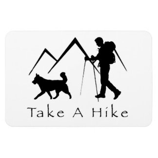 Ta en hike Magnet-Husky-berg Magnet