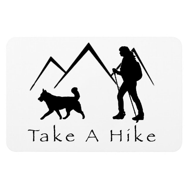 Ta en Hike Magnet-Husky Magnet (Horisontell)