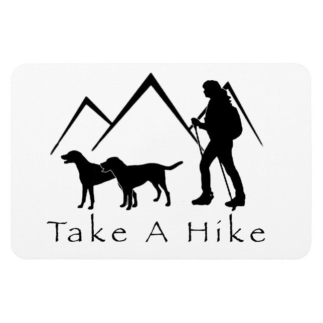 Ta en hike Magnet- Mutts/Mixts Magnet (Horisontell)
