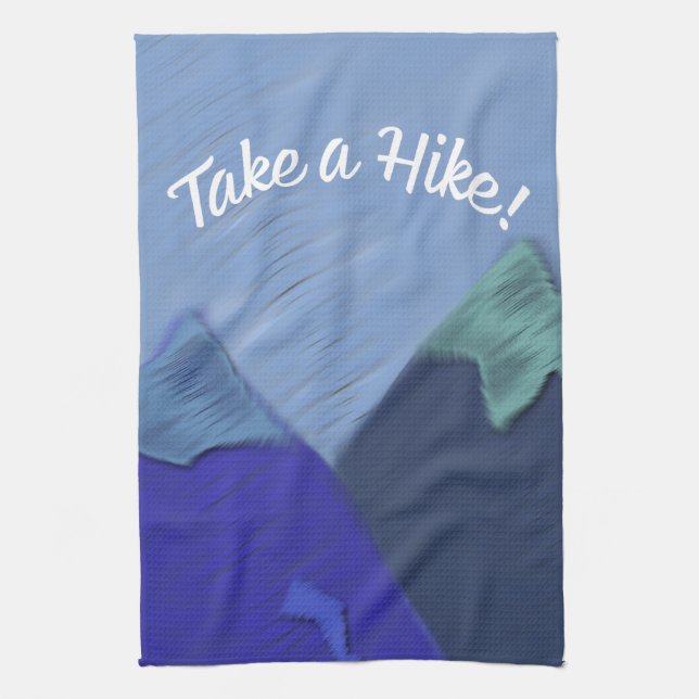 Ta en hike Mountain-topp Kökshandduk (Vertikal)