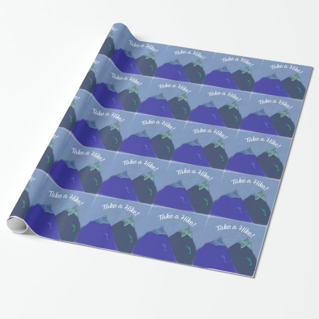 Ta en hike Mountain-topp Presentpapper (Utrullad)