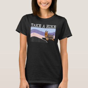 Ta en hike Silky Terrier-grafiklamkning T Shirt