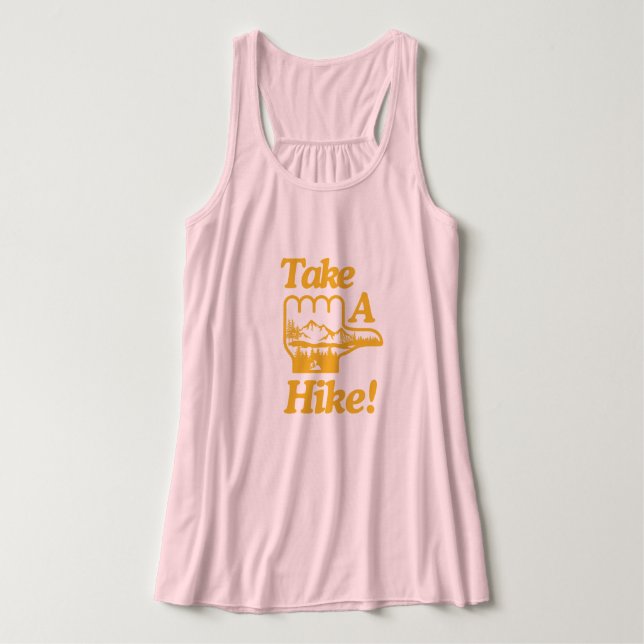 Ta en hike T-Shirt Linne Med Racerback (Design framsida)