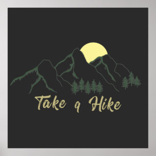 ta en hike-utforskning utomhus poster